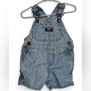 OshKosh B'gosh Denim Striped Overalls